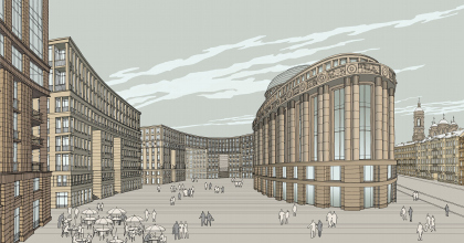 European Embankment. Winner project of architectural contest European Embankment. Winner project of architectural contest