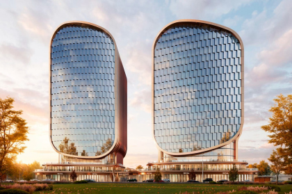 Проект общественно-делового комплекса у станции метро «Ботанический Сад» / Genpro Проект общественно-делового комплекса у станции метро «Ботанический Сад» / Genpro