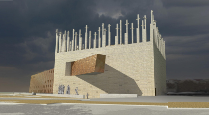 World War II museum in Gdansk. Contest project. Concept