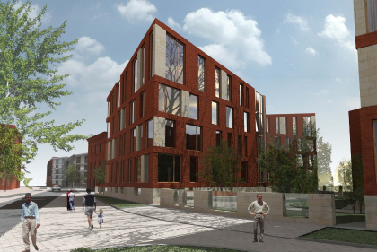 Architectural concept of residential complex on 18-20G site of mixed-use complex “Red October”