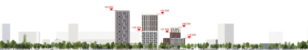 “You and Me” housing complex. Development drawing along the Shushenskaya Street Copyright:  GREN.