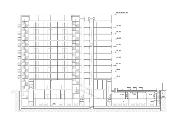 Holiday Inn Express Hotel on the Dubininskaya Street, Moscow Copyright: Photograph  Ginzburg Architects