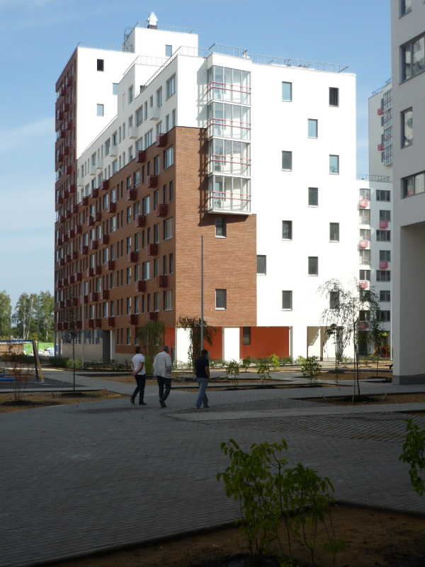 Novokraskovo housing complex. View of the building of the second block Copyright:  Ostozhenka Bureau