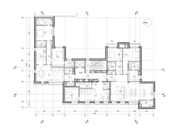 Edison House. Plan of floors 2-3 Copyright: © Aleksey Bavykin and Partners
