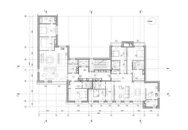 Edison House. Plan of the 5th floor Copyright:  Aleksey Bavykin and Partners