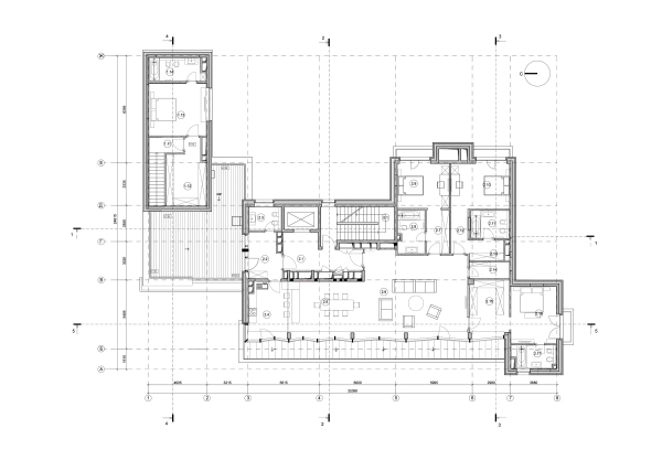 Edison House. Plan of the penthouse on the 6th floor Copyright:  Aleksey Bavykin and Partners