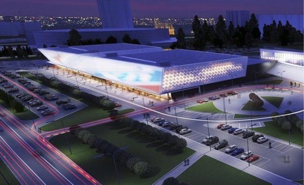 The competition project of an indoor sports complex. The 1st place Copyright:  A-Len