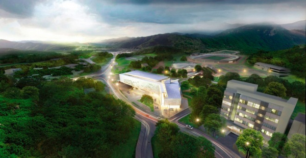 The project of a sports complex for the district of Dalseong-gun, Daegu, South Korea Copyright:  A-Len