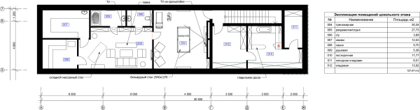 Usadba Zavidnoe Residence. Plan of the basement floor Copyright:  Studio of Roman Leonidov