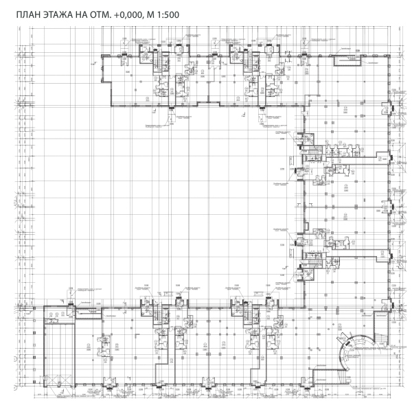 Plan of the 1st floor. Renaissance housing complex Copyright:  A-Architects