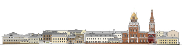 Development drawing on the 2nd Kadashevsky lane. The residential complex “Metsenat” in Kadashi Copyright:  U-Studio