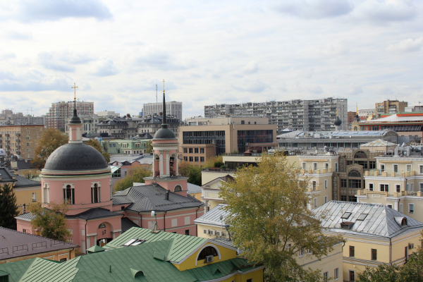 View of the operated roof of the Malaya Ordynka, 19 housing project Copyright: Photograph: Archi.ru