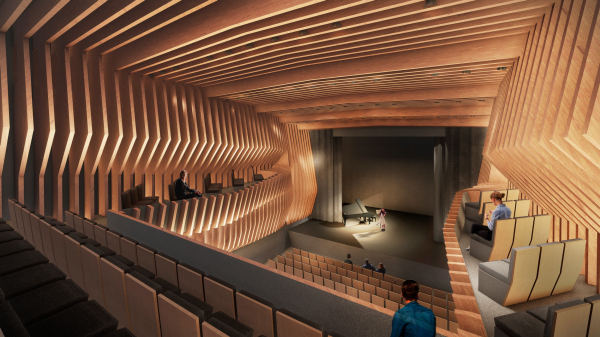 Музыкальная школа с концертным залом в Выборге © Архитектурное бюро «А.Лен»