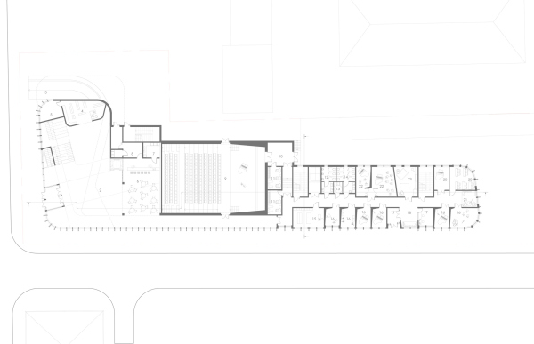 Музыкальная школа с концертным залом в Выборге © Архитектурное бюро «А.Лен»