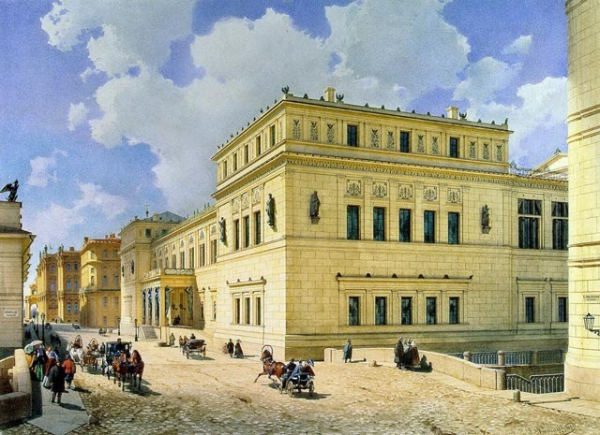 Luigi Premazzi. View of the New Hermitage from the Millionnaya Street, 1861. Copyright: © Stepan Liphart