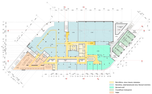 План 2-го этажа. Многофункциональный спортивный центр Миллениум sport © АРС – СТ, Четвертое измерение
