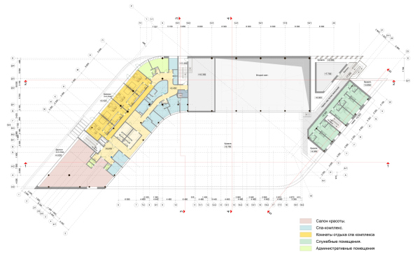План 3-го этажа. Многофункциональный спортивный центр Миллениум sport © АРС – СТ, Четвертое измерение