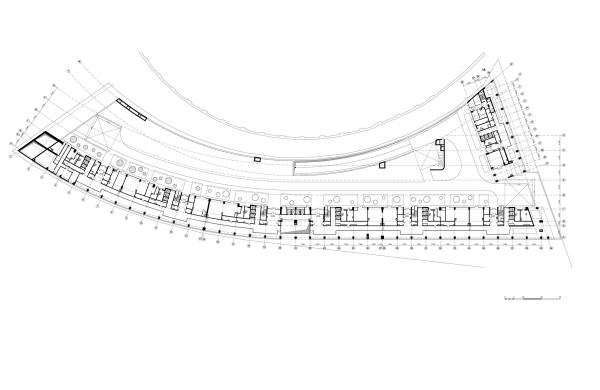 The stylobate plan. “Litsa” housing complex Copyright:  Reserve Creative Union