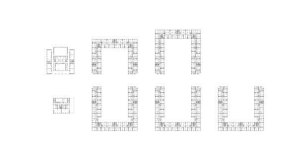 HOMECITY housing complex. Plan of the 2nd floor Copyright:  Sergey Kiselev and partners