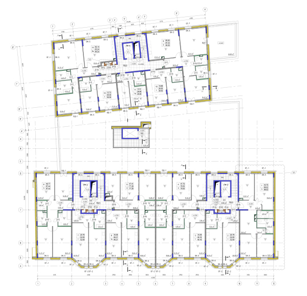 Plan of the 2nd floor. Veren Place housing complex Copyright:  SPEECH