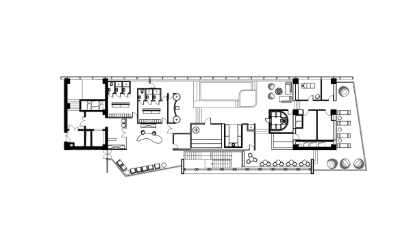 Plan of the 3rd floor. “Luzhniki” Palace of Water Sports Copyright:  UNK project