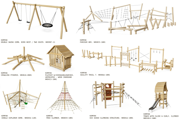 Example of playground equipment. “In the Heart of Pushkino” housing complex Copyright:  KPLN