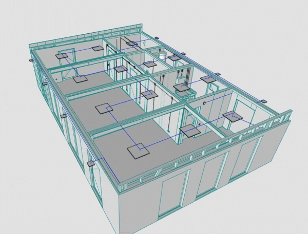 Construction Development  Modular Prefab Cafe Design,   Archicad    Basecamp    Graphisoft
