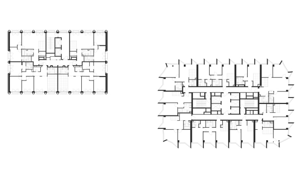 Plan of the 2nd floor. The residential complex Fili Tower