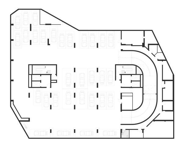 Plan of the 1st floor. PLAY apartment complex Copyright:  ADM