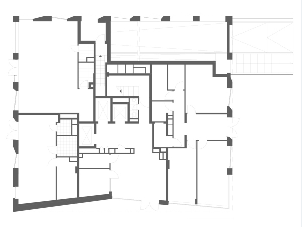 Plan of the 1st floor. “Maison Rouge” residential complex Copyright:  ADM