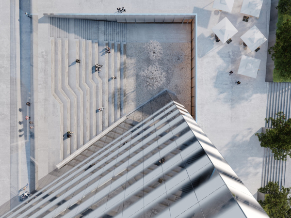 Многофункциональный высотный жилой комплекс в ММДЦ «Москва Сити», верхняя отметка здания 442,8 м, 2019 год © Сергей Скуратов ARCHITECTS
