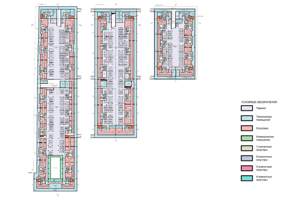 “Krasin” housing complex. Plan of the basement Copyright: © Studio 44