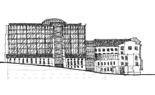 The A-class office center for RAO UES, a sketch Copyright: provided by Severin Project
