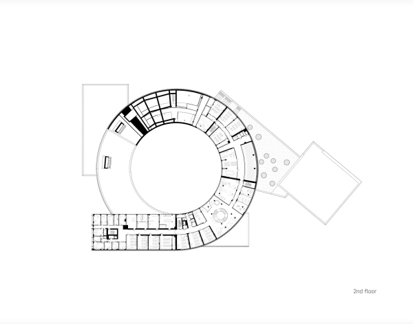 Plan of the 3rd floor. The educational complex in Nur_Sultan, a project, 2020 Copyright: © ATRIUM