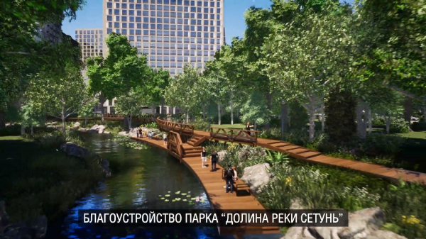 The site plan of Gzhatskaya Street. Project visualization Copyright:  Genplan Institute of Moscow