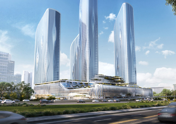 Union Towers, a concept, 2021 Copyright:  Zaha Hadid architects / provided by KROST