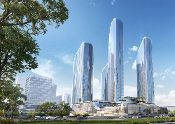 ЖК Union towers, концепция, 2021 © Zaha Hadid architects / предоставлено концерном КРОСТ