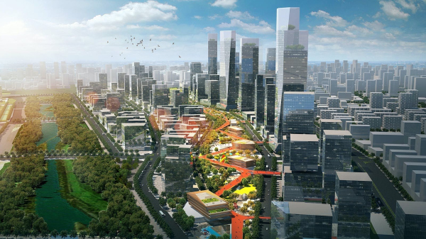 Qianhai Mawan Mile masterplan, Shenzhen, China
   HASSELL
