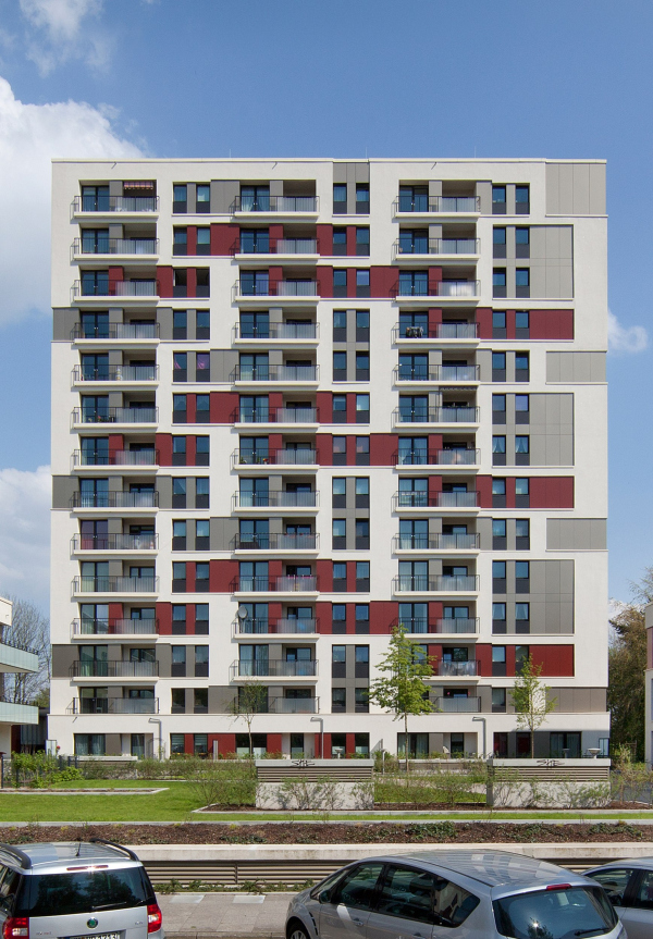 Reconstruction of the Schenefelder Holt building in Hamburg. Tchoban Voss Architekten Copyright: Photograph © Daniel Sumesgutner
