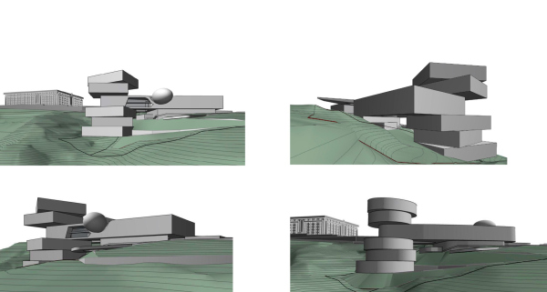 Архитектурная концепция музея современного искусства в Уфе. Предварительный вариант © TOTEMENT/PAPER