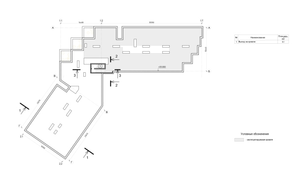 Hotel in Krasnoselsky district. Simplified roof plan Copyright:  GAFA Architects