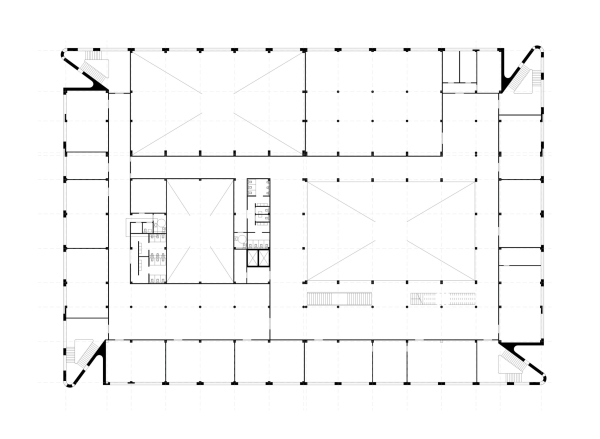 Plan of the 3rd floor. The school in “Evrobereg” district Copyright: SVESMI  image courtesy by Brusnika