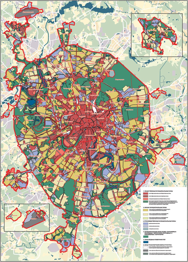 The master plan of Moscow development until 2025 Copyright  Genplan Institute of Moscow