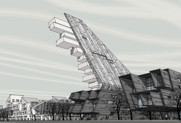 Предложение жилого квартала для Первой молодежной архитектурной биеннале в Казани © FUTURA-ARCHITECTS