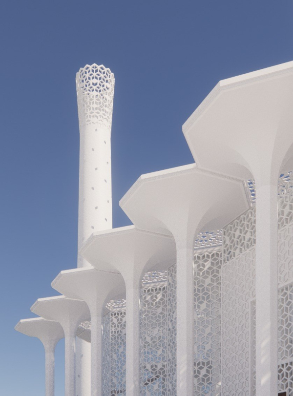 Preliminary design of the Cathedral Mosque in Kazan Copyright:  Ginzburg Architects