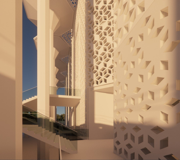 Preliminary design of the Cathedral Mosque in Kazan Copyright:  Ginzburg Architects