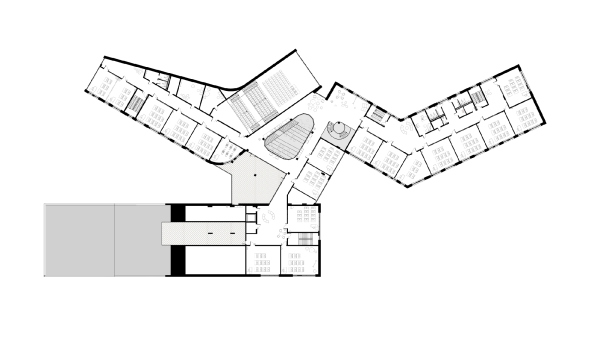 Private school QUANTUM. Plan of the 4 floor Copyright: Photograph  Evgeny Tkachenko / provided by ATRIUM Architects