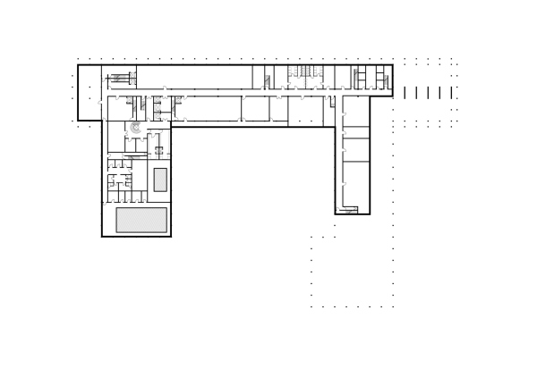 The hotel complex in Anapa. Plan of the -1 floor