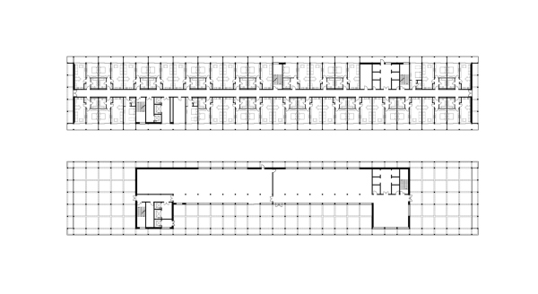 The hotel complex in Anapa. Plan of the 5-8 floors