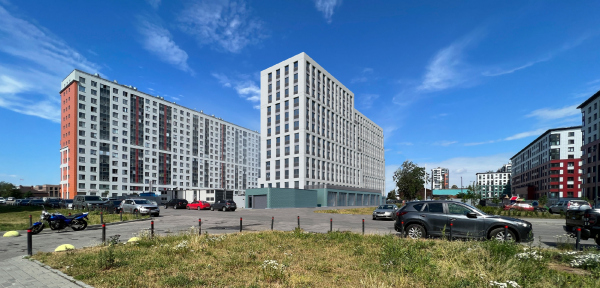 The Parfenovskaya 1 housing complex. Photographic montage. View from the southeast Copyright:  Liphart Architects